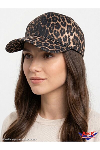 AXE SPORTSWEAR Leopard Pattern Adjustable Velcro Back Baseball Cap Sports Hat
