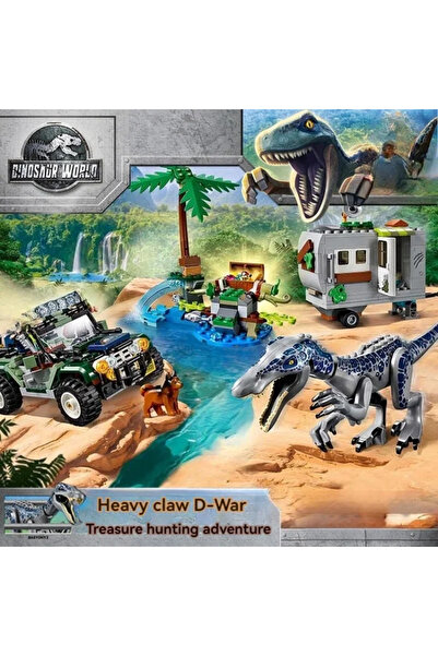 Choice 476 pcs 476 pcs Dinosaur Series Baryonyx Face-Off:The Treasure Hunt Bu...