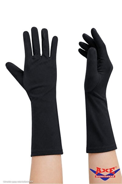 AXE SPORTSWEAR Siyah Uzun Çarşaf Tesettür Gösteri Merasim Tören Eldiveni Gloves