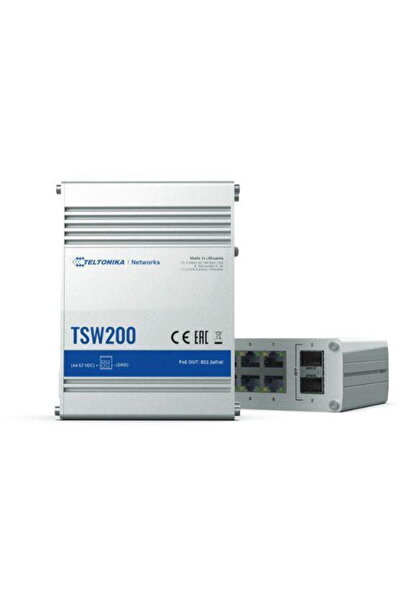 Teltonika Switch Industrial TSW200, 8 porturi, PoE+