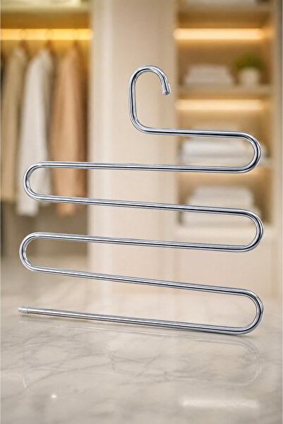 VENON 5 Tiers Pants Hanger Scarf Shawl Dress Clothes Kerchief Tie Rack Towel ...