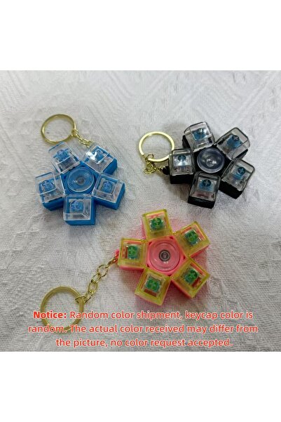 Choice 1pc Random color 1 Piece of a Five-Key Mechanical Button Fidget Spinne...
