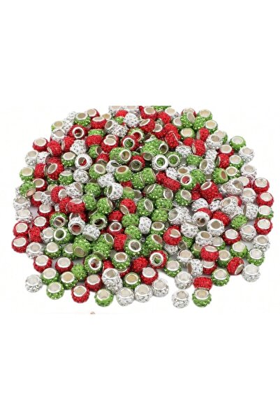Choice 20pcs mix color 20/50 Pieces Christmas Large Hole Beads Kit Included E...