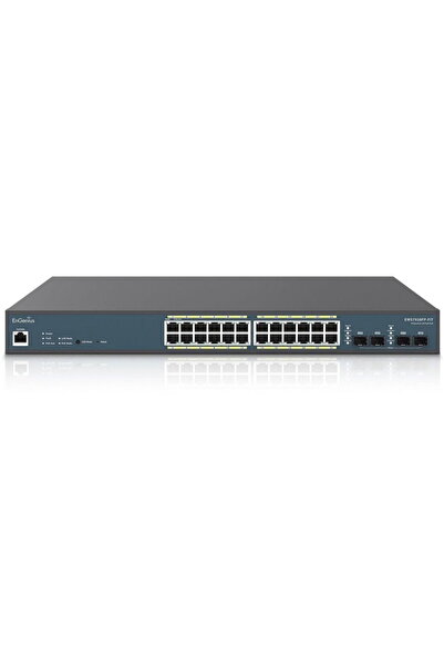 ENGENIUS Switch EWS7928FP-Fit, 24 porturi Gigabit POE, 4 porturi SFP, 1 port ...