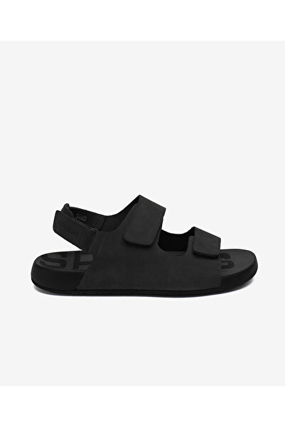 Greyder Erkek Siyah Nubuk Hakiki Deri Sandalet 5Y1CS64685
