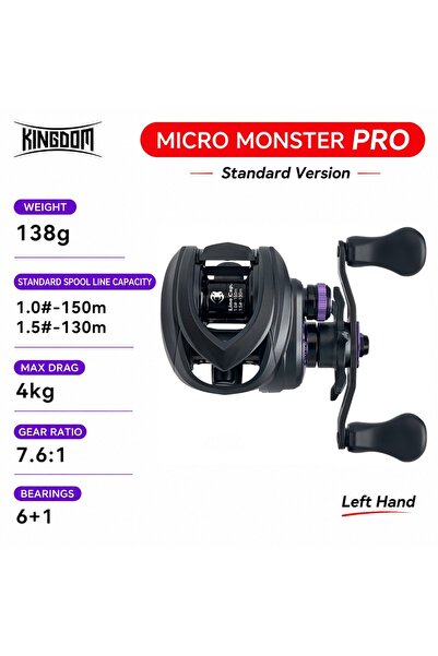 Choice KINGDOM Standard Left Hand Kingdom Micro Monster Pro Baitcasting Fishi...