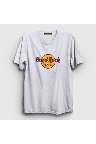 Presmono Unisex White Logo Hard Rock Cafe T-shirt371753tt