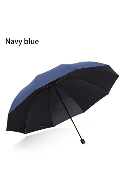 Choice Iron 10K navy blue 130cm Extra-Large Folding Umbrella Suitable for Bot...