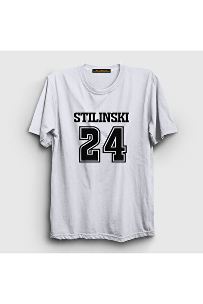 Presmono Unisex White Stiles Stilinski Series Teen Wolf T-shirt340888tt