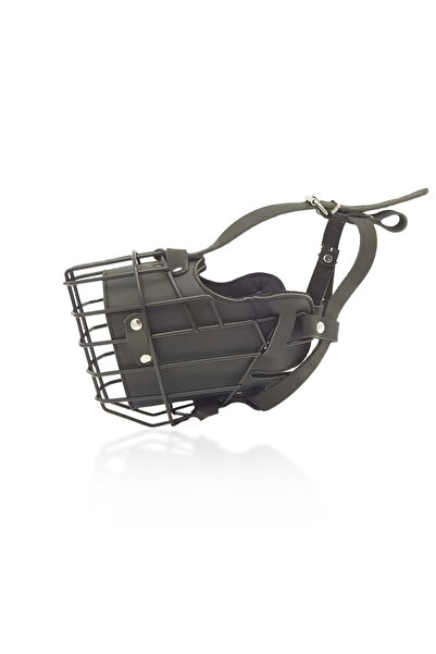 Choice1 XL black Stainless Steel Adjustable Dog Muzzle Cage - Breathable Anti...