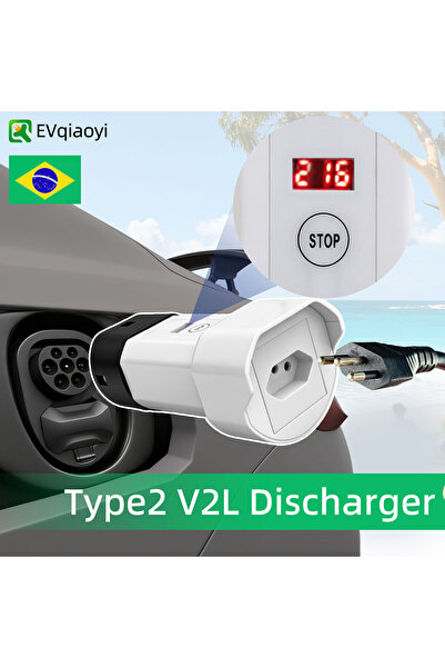 Choice4 For BYD MG EVqiaoyi Type 2 V2L Discharger Adapter 16A Brazil Type2 De...