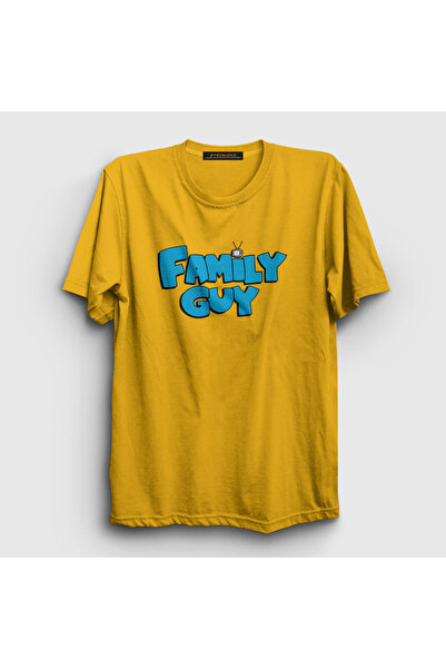 Presmono Unisex žuti logo Family Guy T-shirt 300330tt