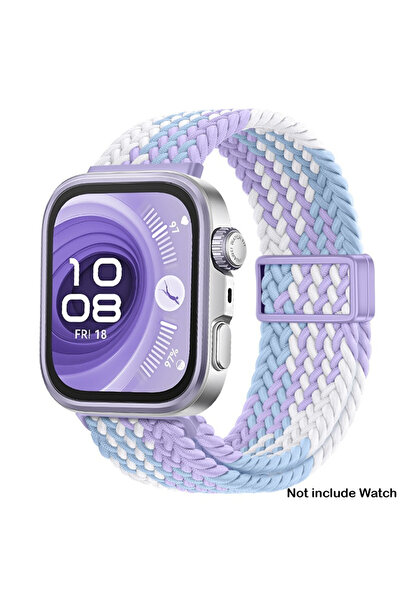 Choice14 Huawei Fit 4 5Pro Violet Magnetic Nylon Loop Strap for Watch Fit 5Pr...