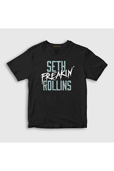 Presmono Unisex Kids Black Seth Freakin Rollins Wrestling Wwe T-Shirt 609479Tt