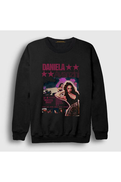 Presmono Unisex Black Daniela Avanzini K Pop Katseye Sweatshirt 581368Tt