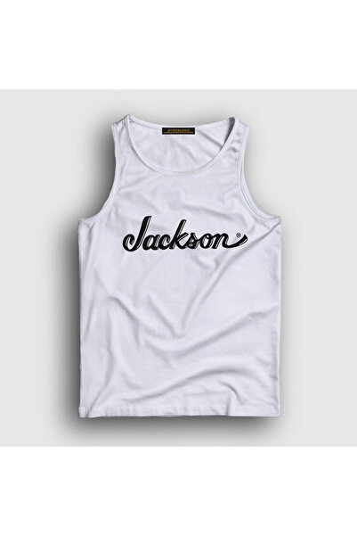 Presmono Unisex beli logo Jackson poklon majica bez rukava za gitaru 544010tt