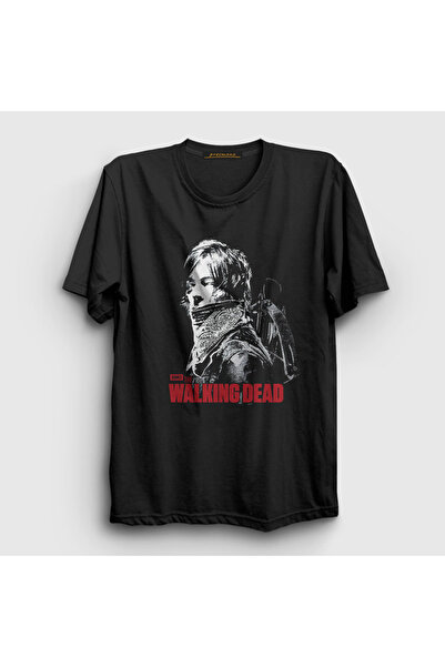 Presmono Unisex Black Daryl Dixon V2 the Walking Dead T-Shirt 520750 Tt