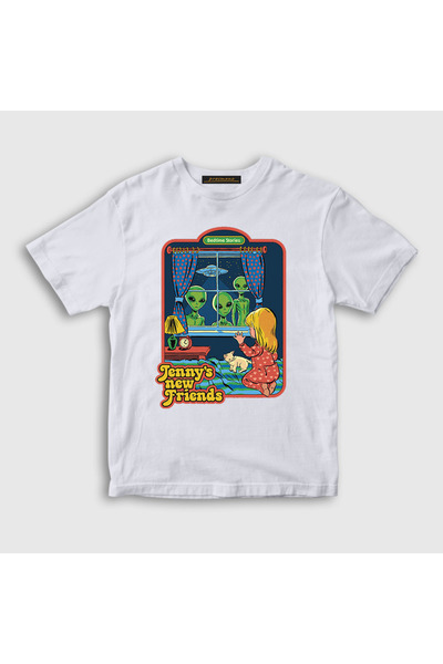 Presmono Unisex dečje bijele cipele Jenny's New Friends T-shirt 538588tt
