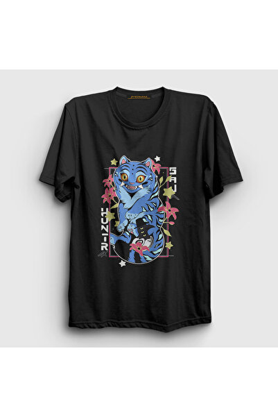 Presmono Unisex Black Blue Tiger K Pop Demon Hunters T-Shirt 570960Tt