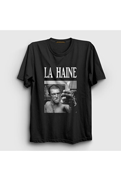 Presmono Unisex crni Vinz film La Haine T-shirt 500183tt