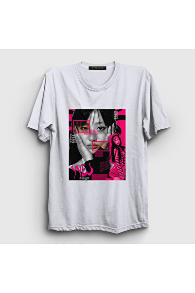 Presmono Unisex White Poster Yves K-Pop Loona T-Shirt 598630Tt