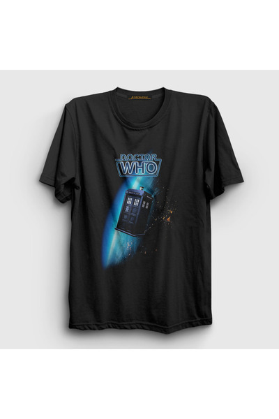 Presmono Unisex Black Space Tardis Doctor Dr Doctor Who T-Shirt 498888Tt