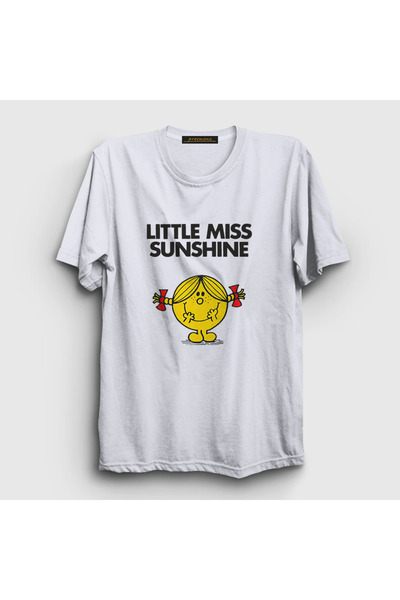 Presmono Unisex White Cute Little Miss Sunshine T-Shirt 587008Tt