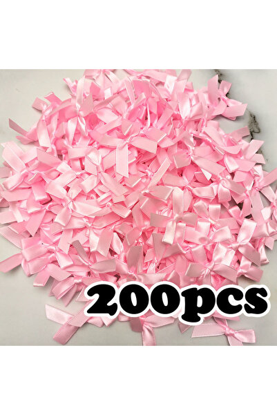 Choice1 4cm Pink (200 Pcs) Champagne Ribbon Bows Small Size Polyester Satin R...