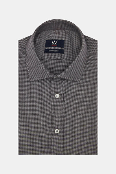W Collection GRİ UZUN KOLLU GÖMLEK