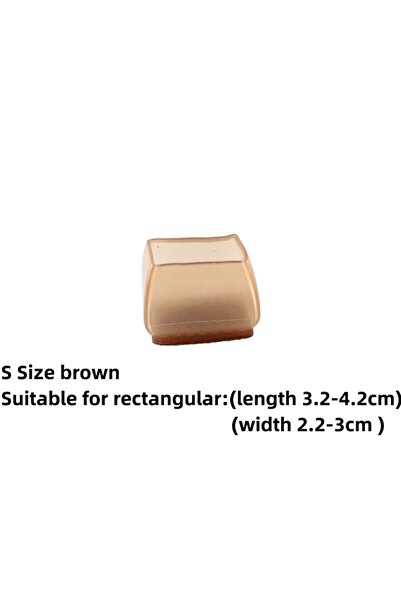 Choice 8pcs N-Rectangular-S 8/16pcs Silicone Chair Legs Non-Slip Pads Furnitu...