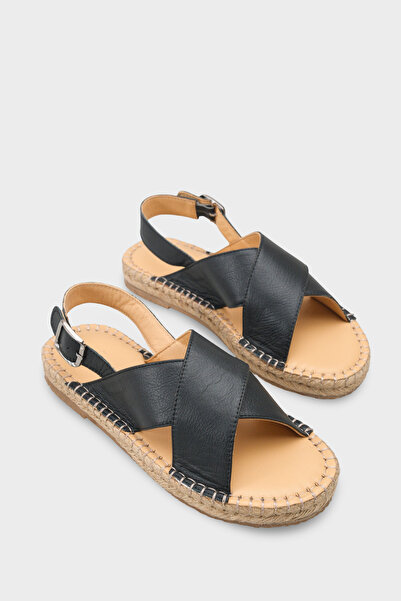 Capone Outfitters Lilian Genuine Leather Espadrilles Sole Women's Sandals