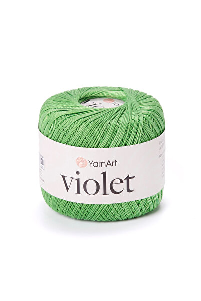 Yarnart Violet - Ață de dantelă mercerizată Verde-6332