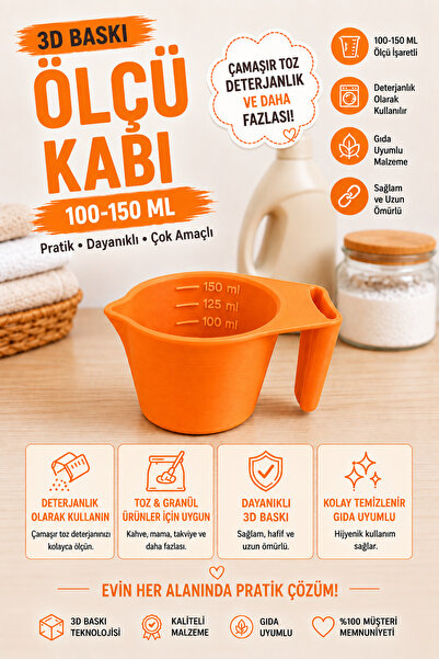 Ognami 3D Printing 100-150 ml Measuring Cup |   Laundry Detergent, Powder and...
