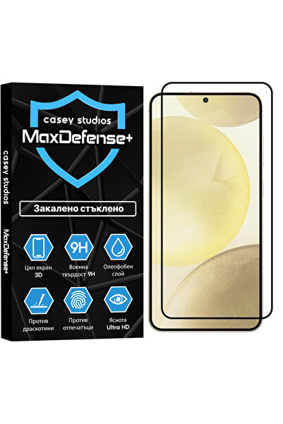 Casey Studios Samsung Galaxy S24 Plus Glass Protector, 3D Full Coverage, Scra...
