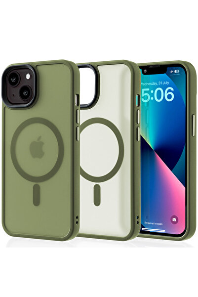 Casey Studios MagSafe калъф iPhone 13, безжично зареждане, повдигнати ръбове,...
