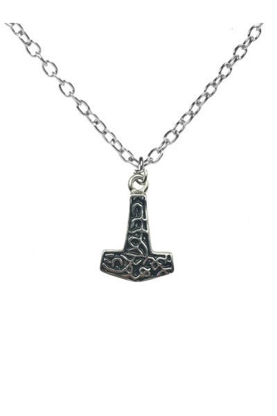 Herşey Nota Thor's Hammer Mjölnir Figured Unisex Necklace – with 60 cm Chain,...