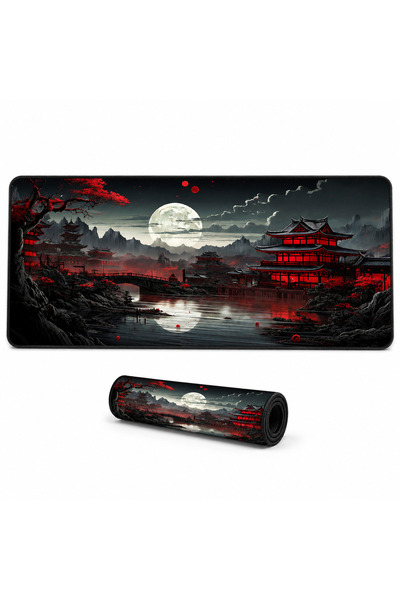 Mcstorey Geniş Oyuncu Mouse Pad - 90x40 cm,3mm Premium Dikişli Kenar Minimali...
