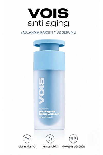 VOIS Anti Aging Serum – Retinyl Palmitate %2 İçeren Yenileyici Cilt Bakımı