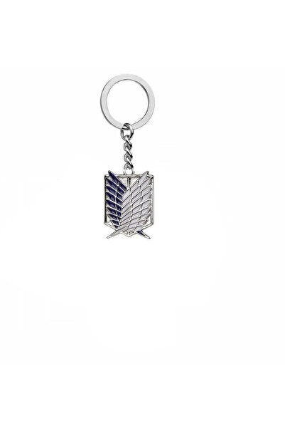 Herşey Nota Attack on Titan Blue Wings of Liberty Keychain |   Unisex Anime A...