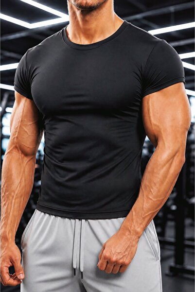 Sapeur Men's Premium Slim Fit Folded Sleeve Casual & Sports T-Shirt - Ultra S...