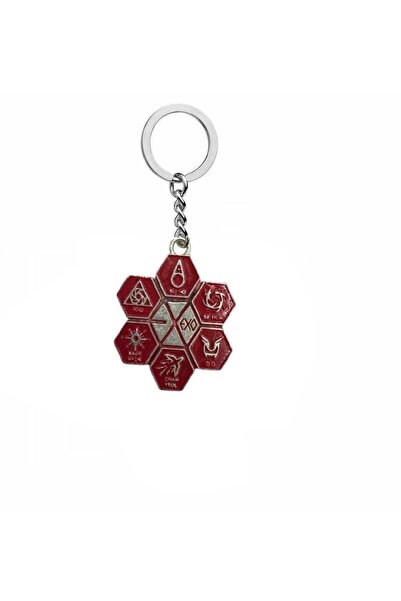 Herşey Nota KRIS KAI XIUMIN EXO Logo Metal Privezak za ključeve – Srebrna Boj...