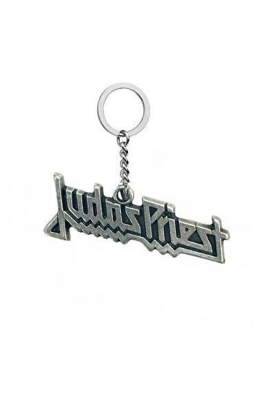 Herşey Nota Breloc Judas Priest – Accesoriu unisex cu logo-ul trupei de muzic...