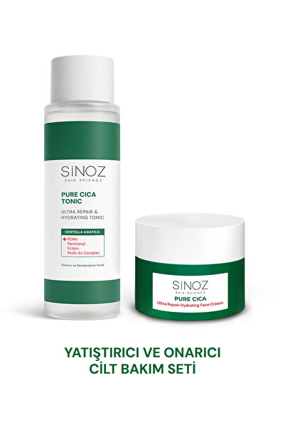 SİNOZ Pure Cica Yatıştırıcı ve Onarıcı Cilt Bakım Seti