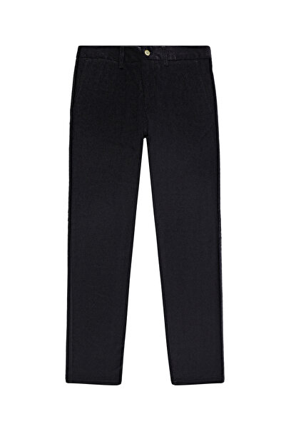 Abdullah Kiğılı Pantaloni din catifea Lycra cu croială standard Regular Fit