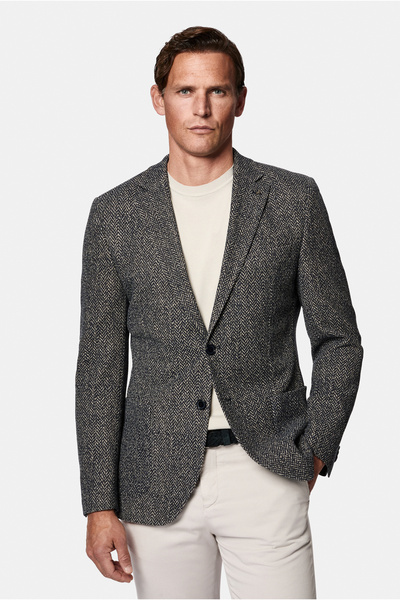 Abdullah Kiğılı 7 Drop Slim Fit Slim Fit Mono Collar Cotton Blend Patterned S...