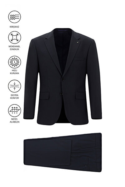 Abdullah Kiğılı 4 Drop Relaxed Fit Comfortable Cut Flex Suit with Bag Woolen ...