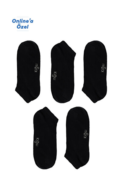 Kiğılı Set of 5 Cotton Stretch Fabric Flexible Stitch-Free Sports Socks