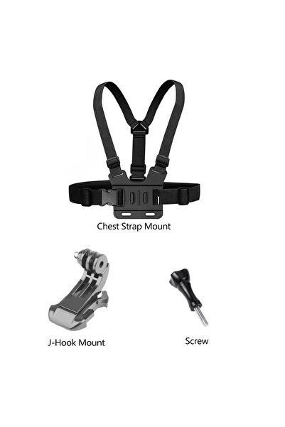 Choice Chest Mount Action Camera Accessories Kit Head Strap Chest Strap Mount...