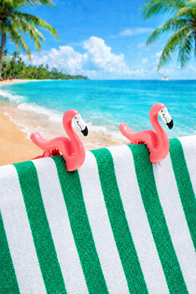 Generic Brand 2-Piece Flamingo Sunbed Clip - Beach Towel Clip - Carpet Clip -...