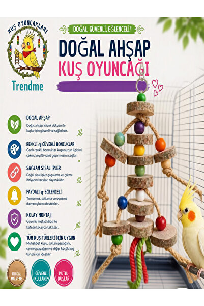 UniqBirdToys Uniq Bird Toys Bird Anti-Stress Tree Toy